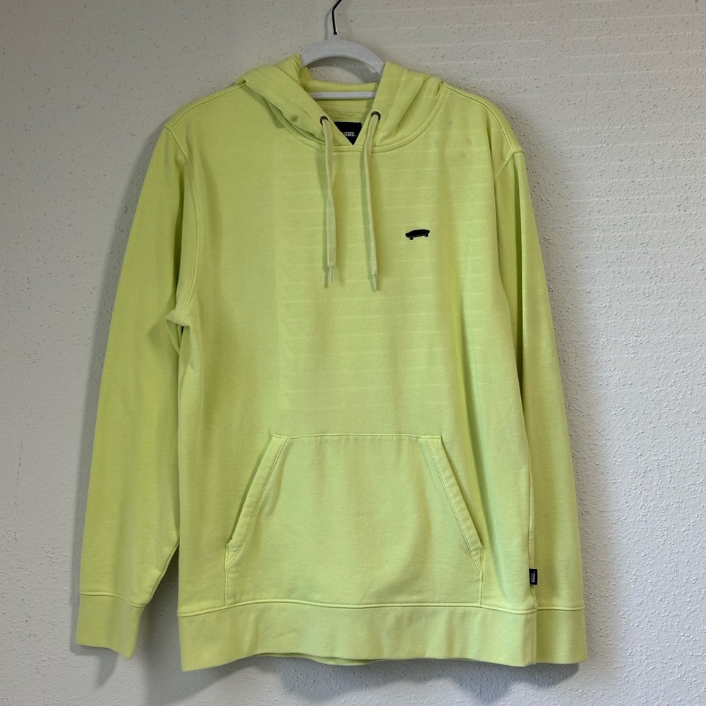 Vans light green hoodie size small. unisex can also fit a medium. - Picture 1 of 11